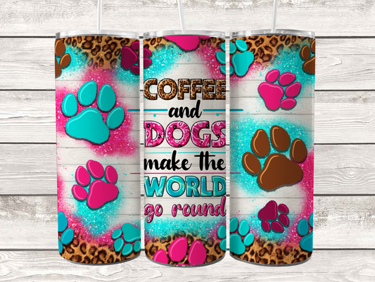 Coffee and Dogs 20oz Tumbler
