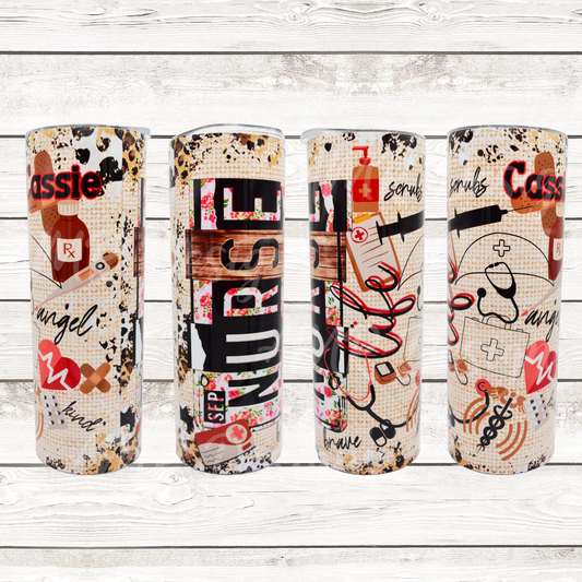 Custom Name Nurse Life 20oz Tumbler