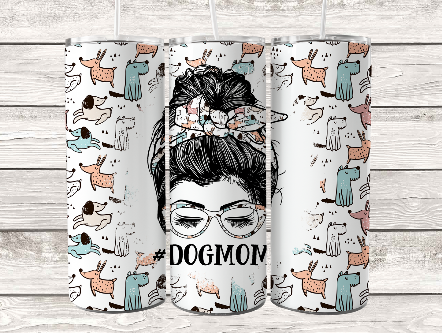Dog Mom Neutral 20oz Tumbler