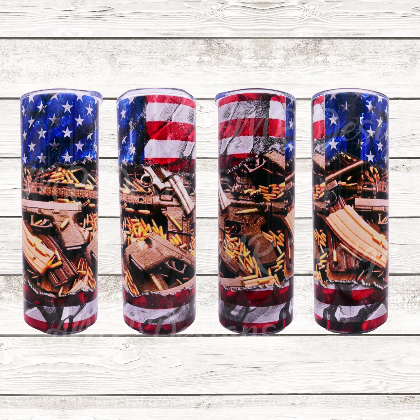 Flag and Guns 20oz Tumbler
