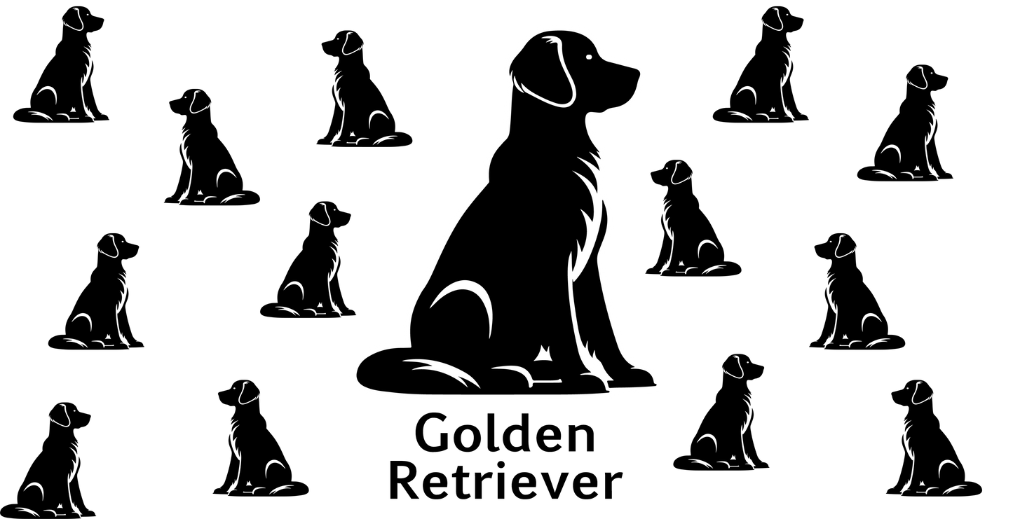 Golden Retriever 16oz Decal