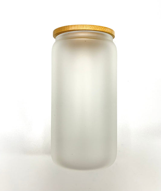 16oz Frosted Glass Tumbler