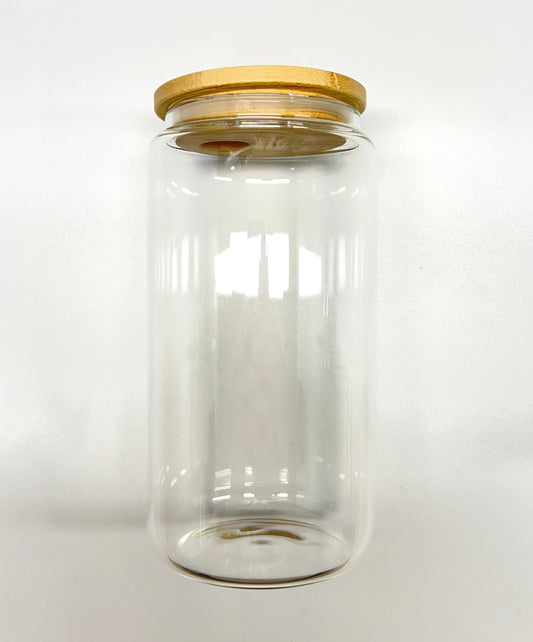 16oz Clear Glass Tumbler