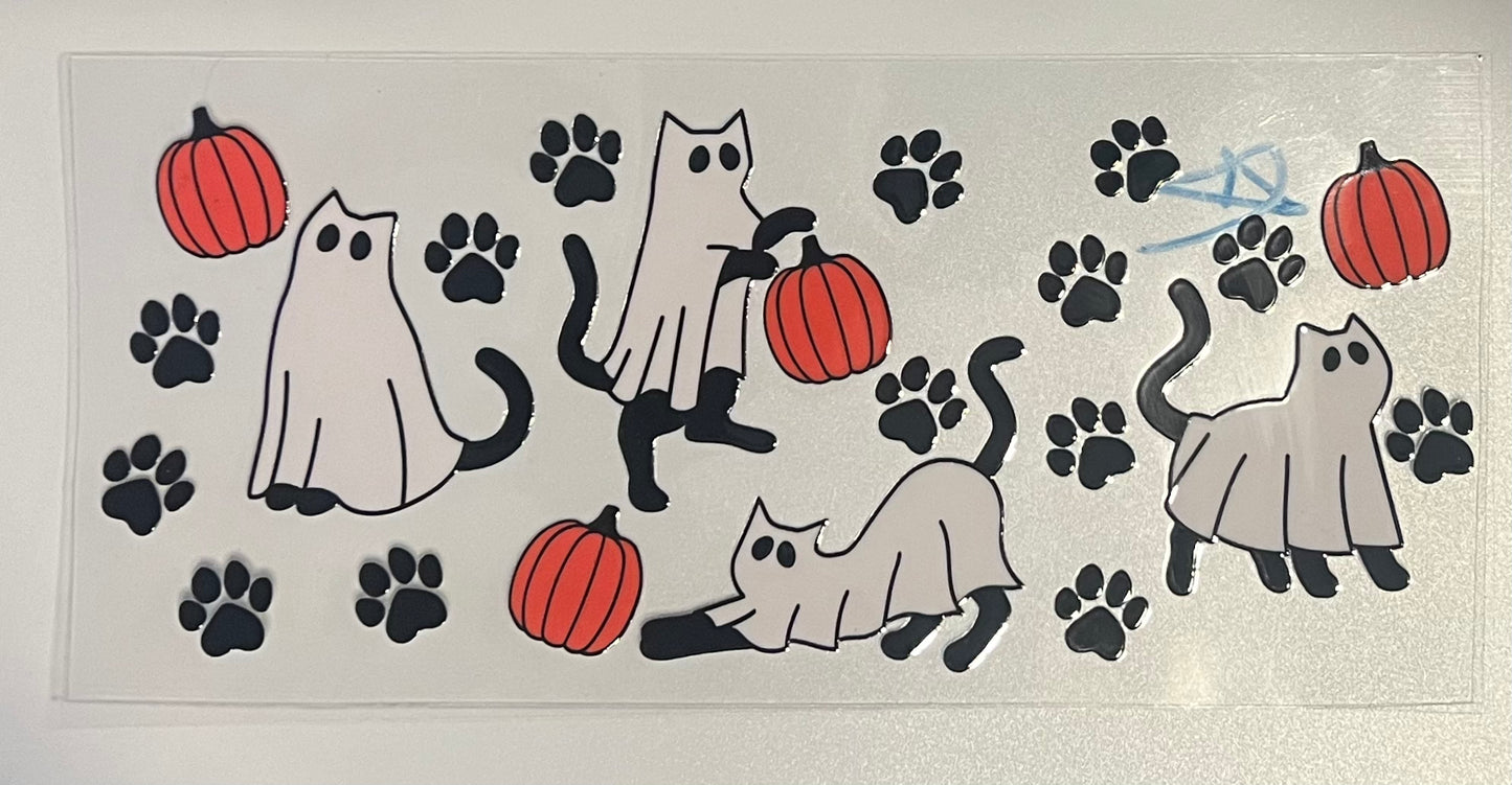 Halloween Cat and Pumpkin