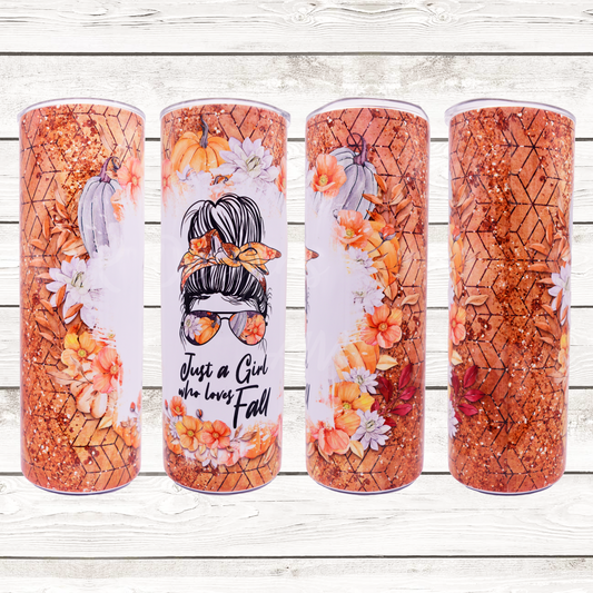 Girl Who Loves Fall 20oz Tumbler