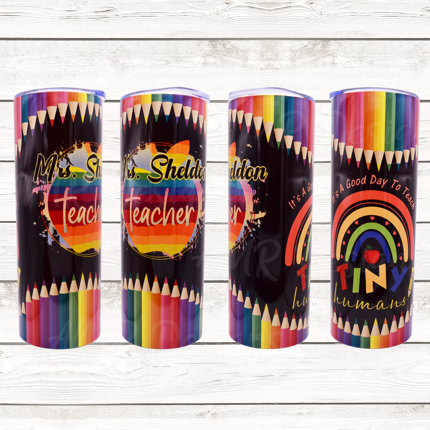 Custom Teacher Crayon 20oz Tumbler